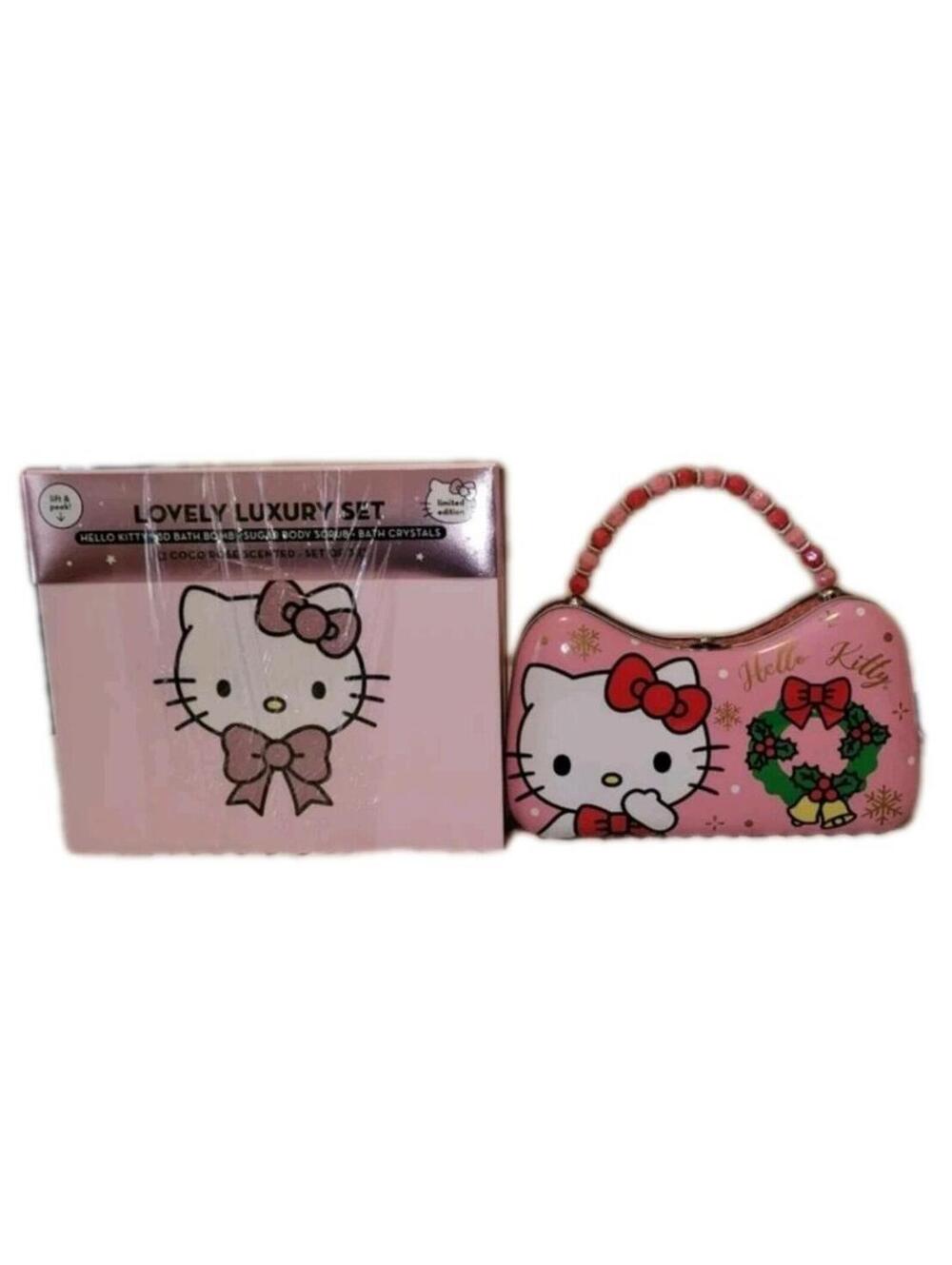 Hello Kitty Christmas Lot Limited Edition Creme Shop [NEW] And Sanrio Tin Purse
